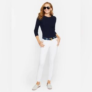 J. McLaughlin White Lexi Cotton Jeans- Size 10P